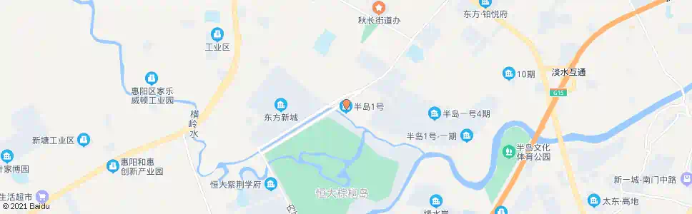 惠州半岛一号二期_公交站地图_惠州公交_妙搜公交查询2025
