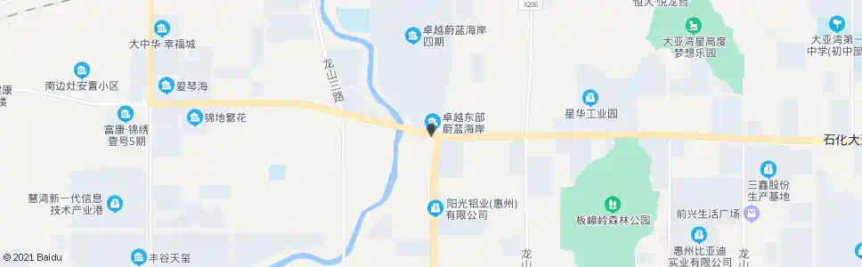 惠州秋谷康城(蔚蓝海岸)_公交站地图_惠州公交_妙搜公交查询2025