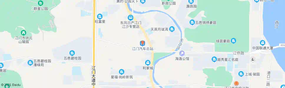 江门江门汽车总站_公交站地图_江门公交_妙搜公交查询2025