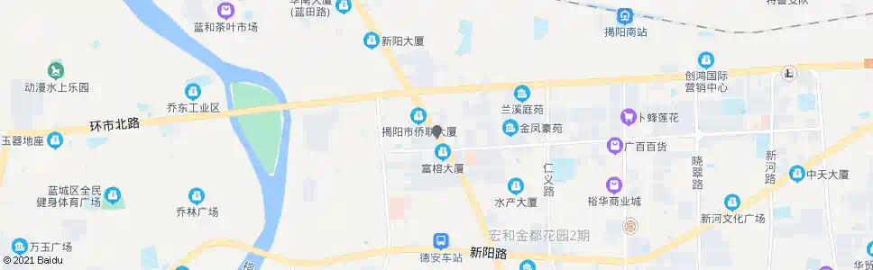 揭阳市果蔬市场_公交站地图_揭阳公交_妙搜公交查询2025