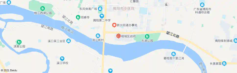 揭阳榕城区政府_公交站地图_揭阳公交_妙搜公交查询2025