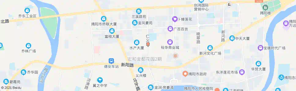 揭阳卢前停车场_公交站地图_揭阳公交_妙搜公交查询2025