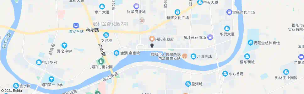 揭阳海滨花园_公交站地图_揭阳公交_妙搜公交查询2025