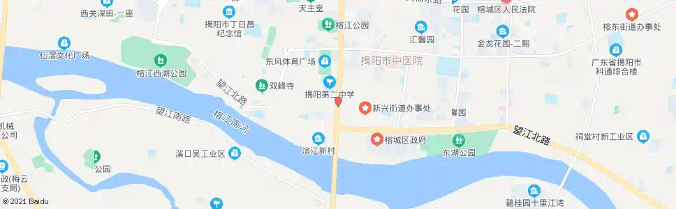 揭阳揭阳二中_公交站地图_揭阳公交_妙搜公交查询2025