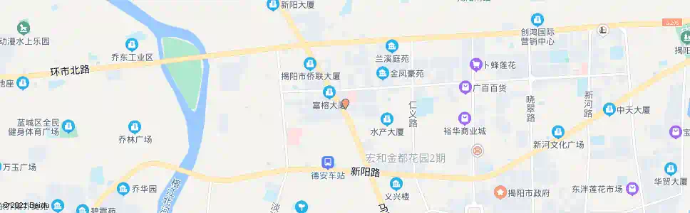揭阳特美思_公交站地图_揭阳公交_妙搜公交查询2025