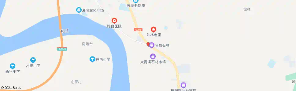 揭阳砲台青溪路口_公交站地图_揭阳公交_妙搜公交查询2025