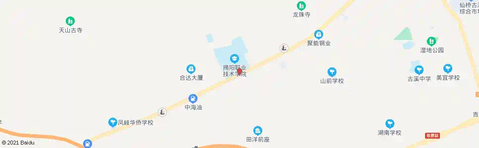 揭阳揭阳学院_公交站地图_揭阳公交_妙搜公交查询2025