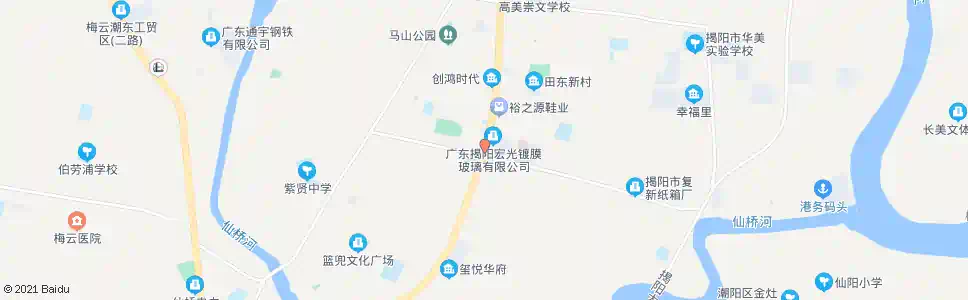 揭阳榕光玻璃_公交站地图_揭阳公交_妙搜公交查询2025