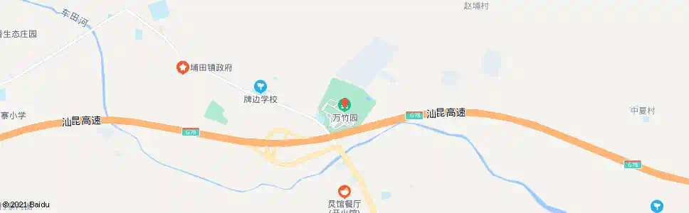 揭阳万竹园_公交站地图_揭阳公交_妙搜公交查询2025