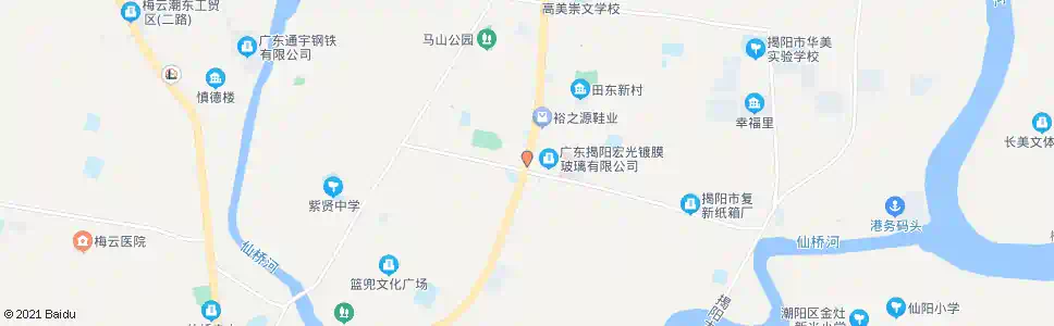 揭阳宏光玻璃_公交站地图_揭阳公交_妙搜公交查询2025