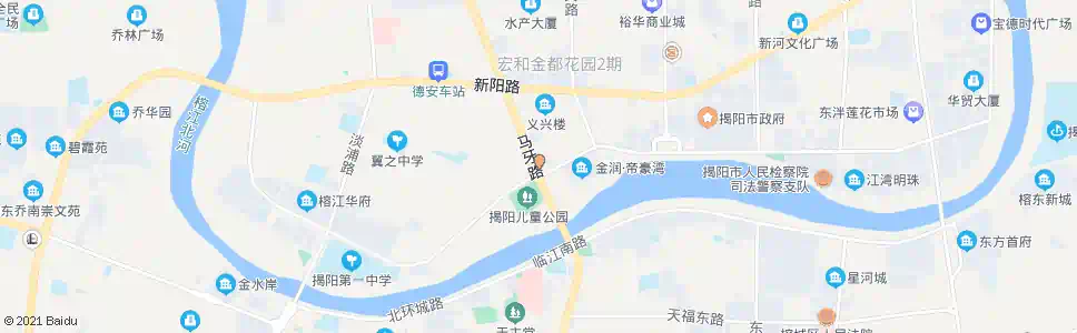 揭阳马牙市场_公交站地图_揭阳公交_妙搜公交查询2025