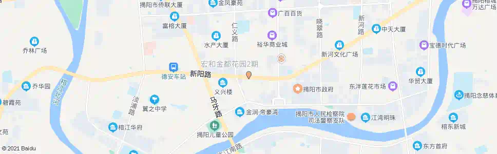 揭阳东山建设局_公交站地图_揭阳公交_妙搜公交查询2025