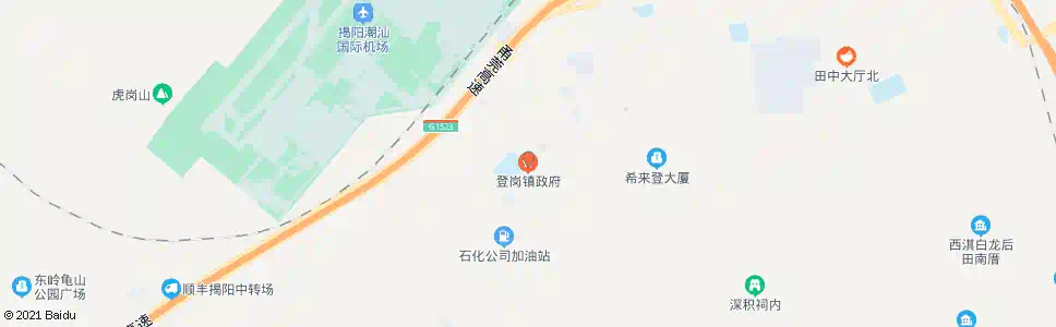 揭阳登岗_公交站地图_揭阳公交_妙搜公交查询2025