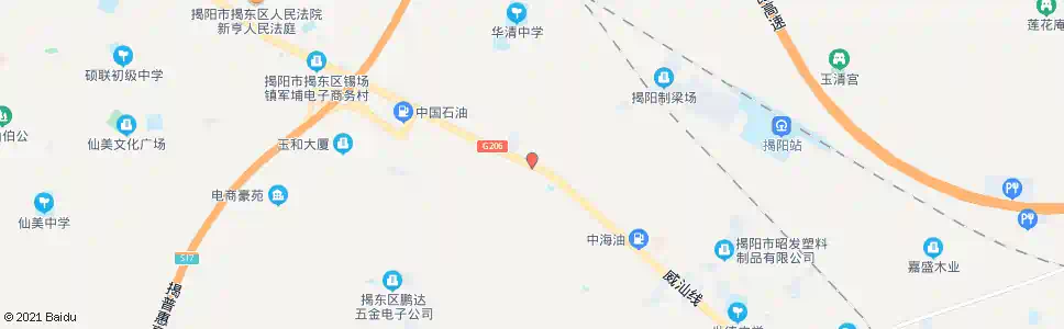 揭阳华清中队_公交站地图_揭阳公交_妙搜公交查询2025