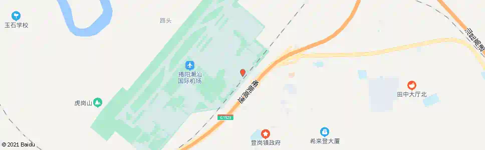 揭阳登岗机场安置区_公交站地图_揭阳公交_妙搜公交查询2025