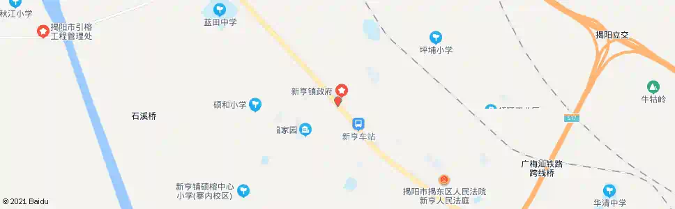 揭阳新享镇政府_公交站地图_揭阳公交_妙搜公交查询2025