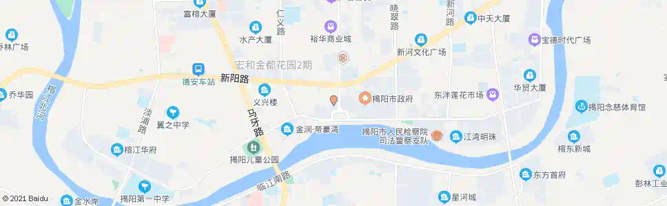 揭阳榕江大酒店_公交站地图_揭阳公交_妙搜公交查询2025