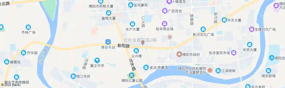 揭阳东山信合_公交站地图_揭阳公交_妙搜公交查询2025