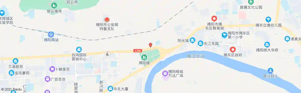 揭阳樱之洁(大学虎厅山路口)_公交站地图_揭阳公交_妙搜公交查询2025