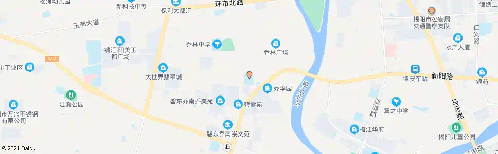 揭阳乔南学校_公交站地图_揭阳公交_妙搜公交查询2025