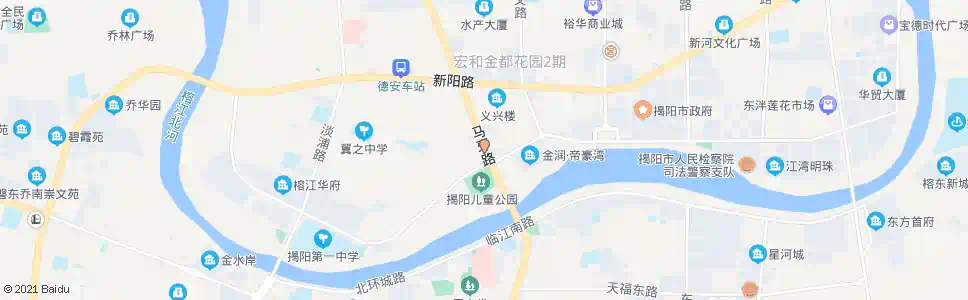 揭阳马牙市场西_公交站地图_揭阳公交_妙搜公交查询2025