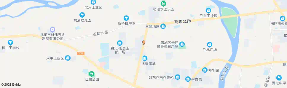 揭阳阳美国际大酒店_公交站地图_揭阳公交_妙搜公交查询2025