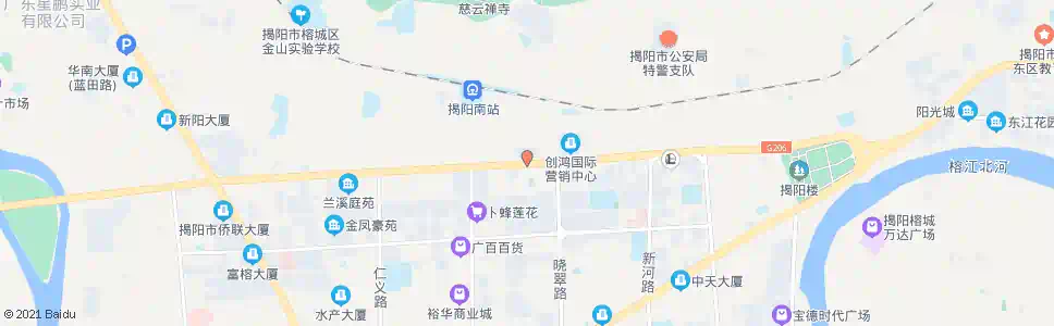 揭阳黄岐山路口_公交站地图_揭阳公交_妙搜公交查询2025