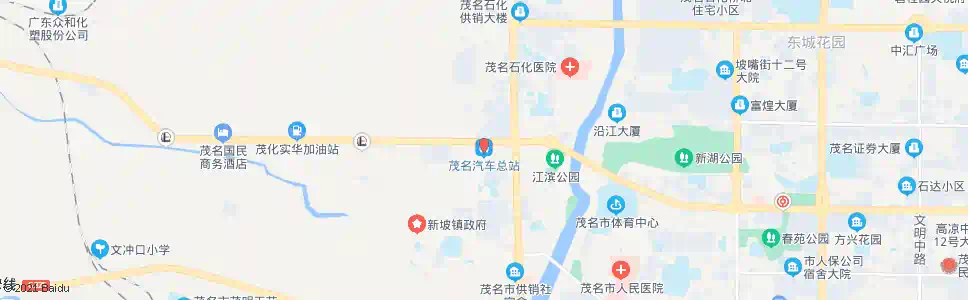 茂名河西汽车站_公交站地图_茂名公交_妙搜公交查询2025