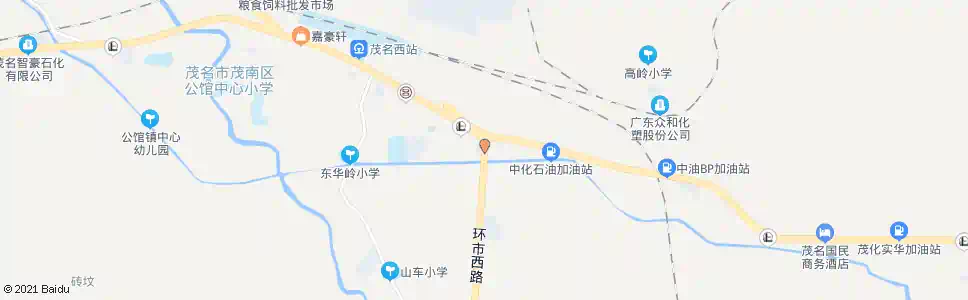茂名玉岭西_公交站地图_茂名公交_妙搜公交查询2025
