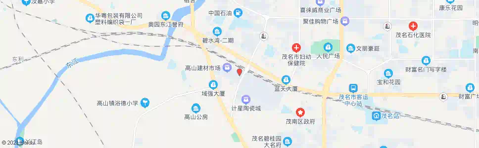 茂名高山建材市场_公交站地图_茂名公交_妙搜公交查询2025