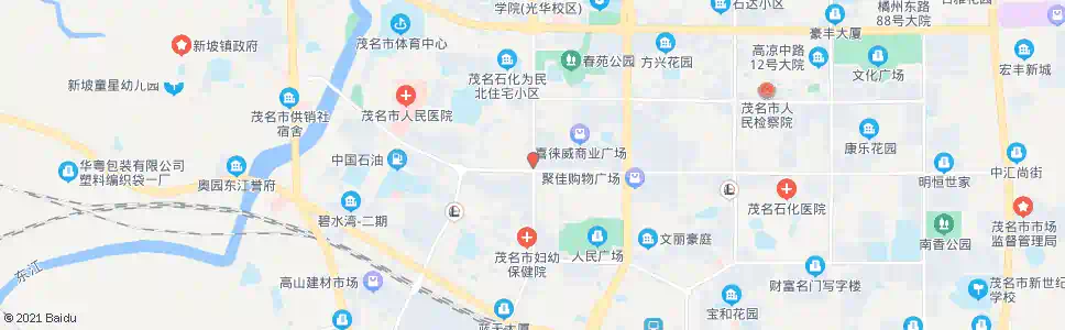 茂名双山二路(西)_公交站地图_茂名公交_妙搜公交查询2025