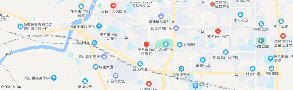 茂名妇幼保健院_公交站地图_茂名公交_妙搜公交查询2025