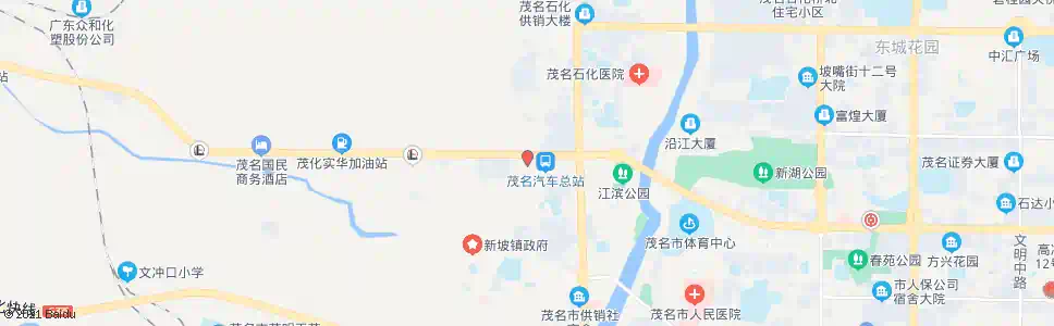 茂名中保产险公司(文化广场西门)_公交站地图_茂名公交_妙搜公交查询2025