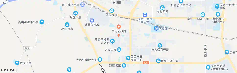 茂名茂港中心幼儿园_公交站地图_茂名公交_妙搜公交查询2025