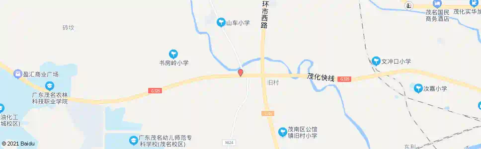 茂名书房岭路口_公交站地图_茂名公交_妙搜公交查询2025