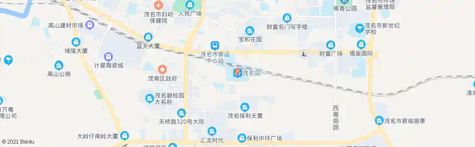 茂名交通大厦_公交站地图_茂名公交_妙搜公交查询2025