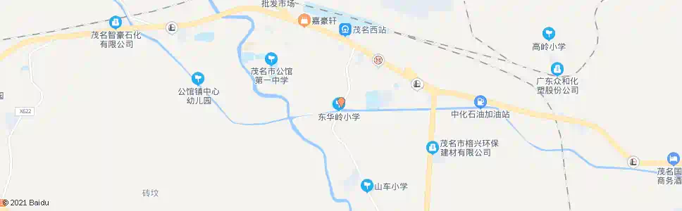 茂名东华岭村委_公交站地图_茂名公交_妙搜公交查询2025