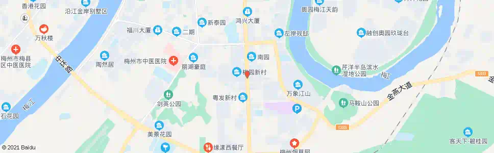梅州梅园市场_公交站地图_梅州公交_妙搜公交查询2025