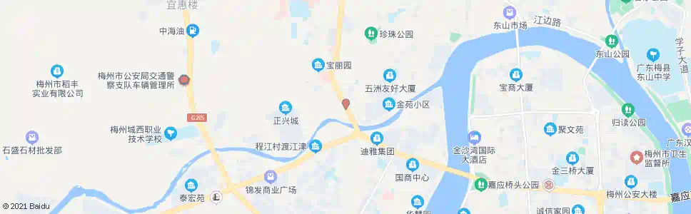 梅州渡江津_公交站地图_梅州公交_妙搜公交查询2025