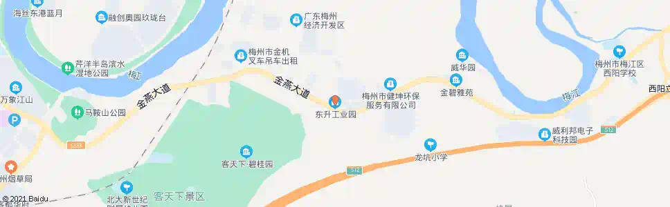 梅州东升工业园_公交站地图_梅州公交_妙搜公交查询2025