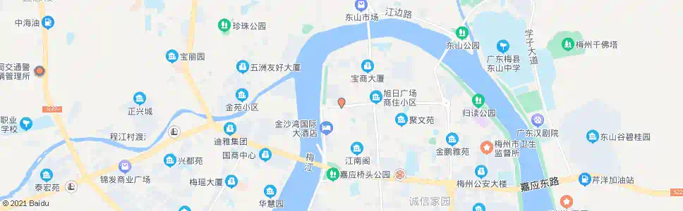 梅州百佳苑_公交站地图_梅州公交_妙搜公交查询2025