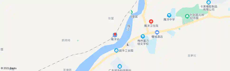 梅州雁洋_公交站地图_梅州公交_妙搜公交查询2025