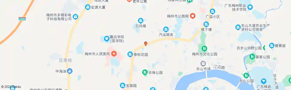 梅州小花园_公交站地图_梅州公交_妙搜公交查询2025