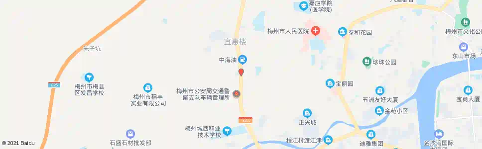 梅州车管所_公交站地图_梅州公交_妙搜公交查询2025