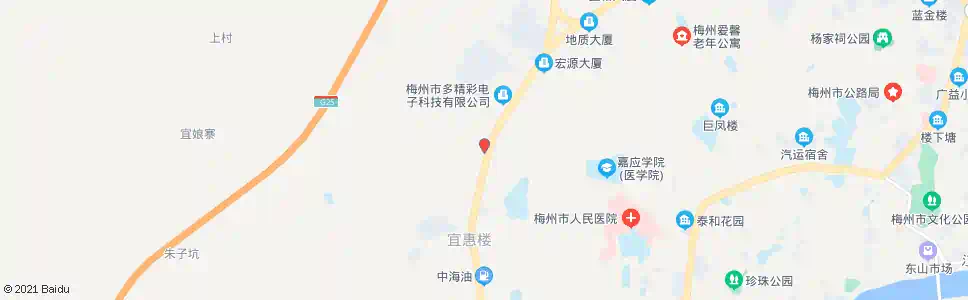 梅州殡仪馆_公交站地图_梅州公交_妙搜公交查询2025