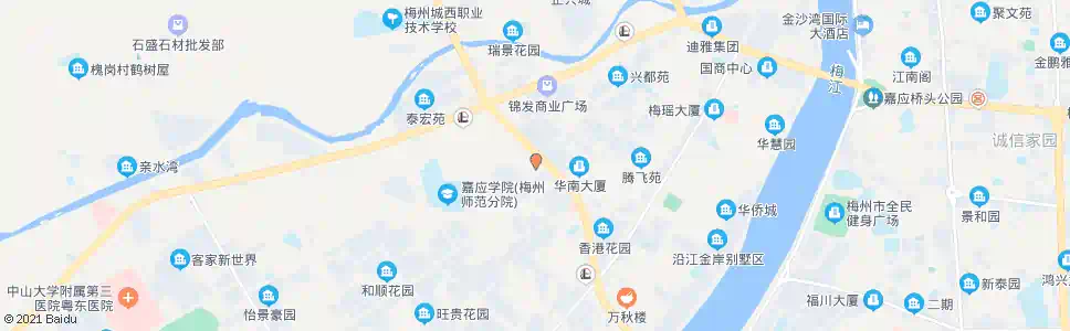 梅州巡警大楼_公交站地图_梅州公交_妙搜公交查询2025