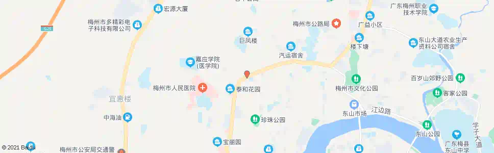 梅州英才小学_公交站地图_梅州公交_妙搜公交查询2025