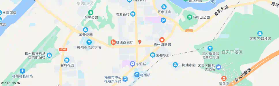 梅州电信大楼_公交站地图_梅州公交_妙搜公交查询2025
