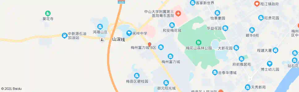 梅州公园北路_公交站地图_梅州公交_妙搜公交查询2025
