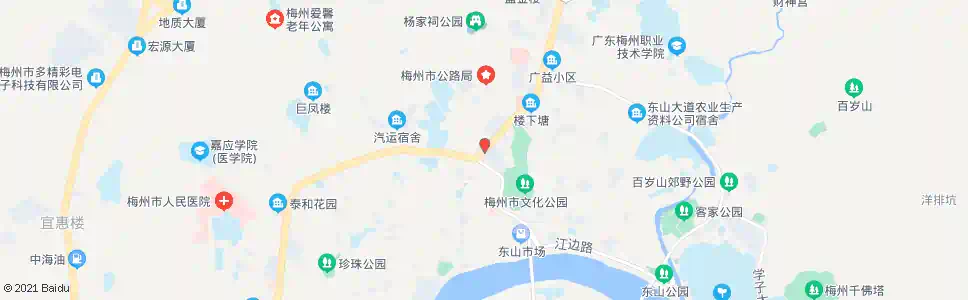 梅州华盛顿广场_公交站地图_梅州公交_妙搜公交查询2025